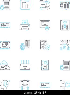 Batteries line vector icons and signs. Charger, Power, Rechargeable ...
