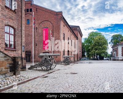 Oslo, Norway - May, 2022: View for Fanehallen Museum (part of Norwegian Armed Forces Museum). Northern Europe Stock Photo