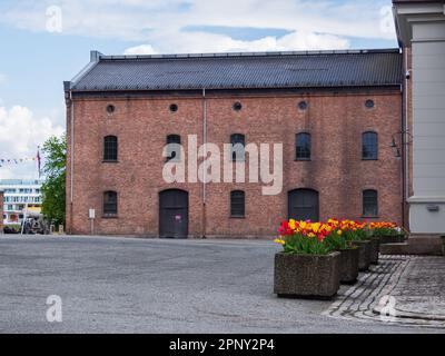 Oslo, Norway - May, 2022: View for Fanehallen Museum (part of Norwegian Armed Forces Museum). Northern Europe Stock Photo