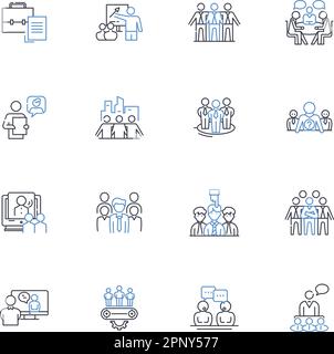 Interchange line icons collection. Transfer, Exchange, Conversion, Swap ...