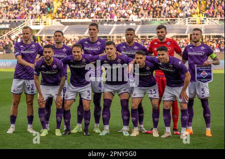 Artemio Franchi stadium, Florence, Italy, March 09, 2023, ACF Fiorentina  team line-up during CF Fiorentina vs Sivasspor - UEFA Conference League foo  Stock Photo - Alamy