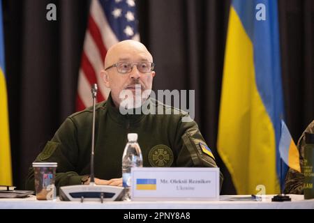 Ramstein Miesenbach, Germany. 21st Apr, 2023. Olexiy Resnikov, Ukraine ...