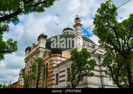 exterior of  Sofia sephadric Synagogue in Sofia, Bulgaria Stock Photo