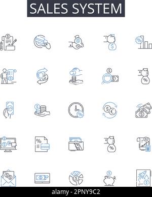 Promotional tool line icons collection. Branding, Advertisement ...