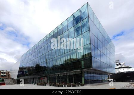 The New Concert Hall building, Stavanger town, Western Fjords, Norway, Scandinavia, Europe. Stock Photo