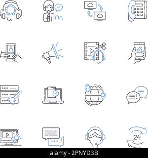 Game console line icons collection. Xbox, PlayStation, Nintendo, Gaming, Console, Entertainment, Adventure vector and linear illustration. Competition Stock Vector