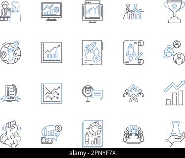 Amplification line icons collection. Boost, Loudness, Enlarge ...