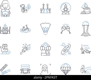 Composure line icons collection. Calmness, Poise, Serenity, Equanimity ...