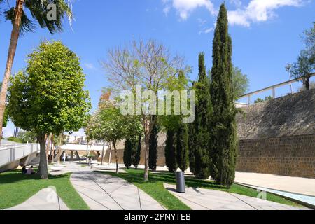 The Walls of Nicosia, the Venetian Walls, defensive walls surrounding the city of Nicosia, Republic of Cyprus Stock Photo
