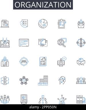 Syndicate cartel line icons collection. Conspiracy, Gang, Crime, Family ...