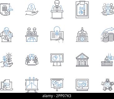 Loan provider line icons collection. Finance, Credit, Lending, Mortgage, Interest, Application, Approval vector and linear illustration. Repayment Stock Vector