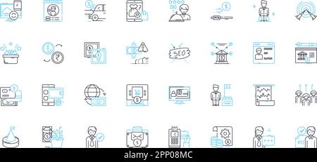 Health and wellness linear icons set. Fitness, Nutrition, Yoga, Meditation, Sleep, Exercise, Wellness line vector and concept signs. Relaxation Stock Vector