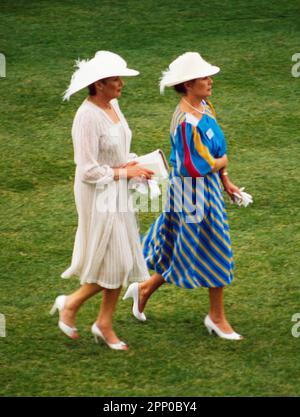 Ladies Day at Royal Ascot races in 1982 Stock Photo