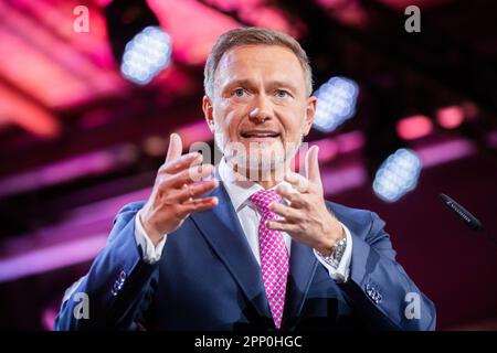 Berlin, Germany. 21st Apr, 2023. FDP leader Christian Lindner. Credit: Christoph Soeder/dpa/Alamy Live News Stock Photo