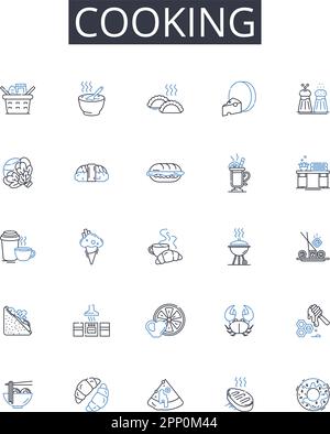 Canning line icons collection. Preserving, Mason, Pectin, Jar, Lids ...