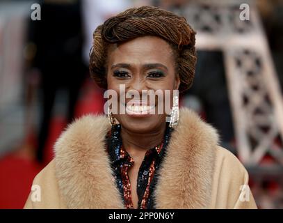 Ellen Thomas attends the UK Premiere of 'Mrs Harris Goes To Paris' at the Curzon Cinema Mayfair in London. Stock Photo