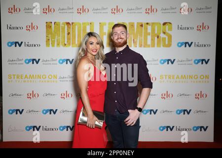 Sydney, Australia. 21st April 2023. Susana Downes attends the media launch of Model Farmers at Bedouin Double Bay. After the hugely successful first season of Model Farmers 2022, filmed on a UK dairy farm, the series is back this year with six Australian OnlyFans creators trading in their glamorous lifestyles for SIX weeks of hard yakka on a remote outback sheep station. Credit: Richard Milnes/Alamy Live News Stock Photo