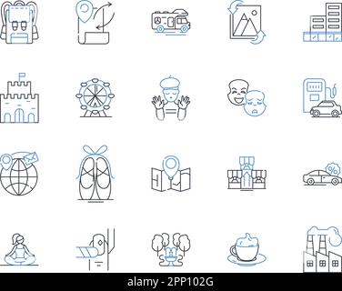 Fabrication line icons collection. Welding, Machining, Casting ...