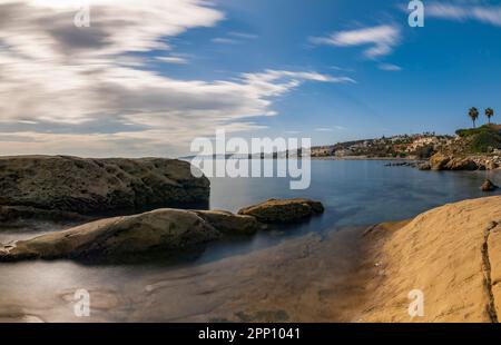 Poses largas en la Costa de Estepona Stock Photo