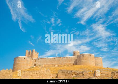 Medieval castle. Berlanga de Duero, Soria province, Castilla Leon, Spain. Stock Photo