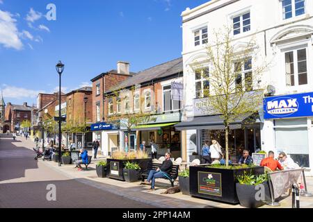 Congleton Bridge street People in Congleton town centre Congleton Cheshire East England UK GB Europe Stock Photo