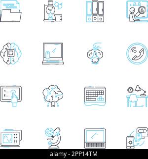 Culture arts linear icons set. Dance, Music, Theatre, Sculpture, Literature, Painting, Folklore line vector and concept signs. Ceramics,Calligraphy Stock Vector