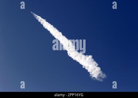 Boca Chica, United States. 20th Apr, 2023. Space X Starship lifts off for its first launch from Starbase in Boca Chica, Texas, on Thursday, April 20, 2023. Starship experienced a rapid unscheduled disassembly. Photo by Thom Baur/UPI Credit: UPI/Alamy Live News Stock Photo