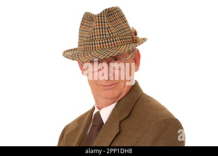 Senior businessman with a rather interesting expression Stock Photo
