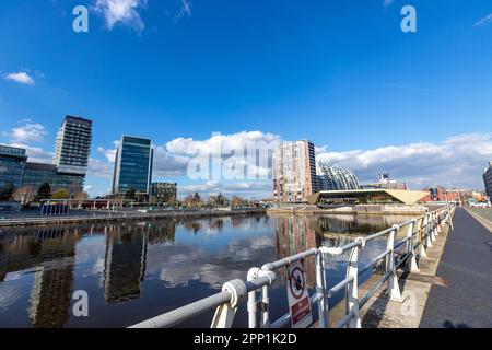 The Alchemist MediaCity UK, MediaCityUK, North Bay, Salford Quays, Manchester Ship Canal , England, UK Stock Photo