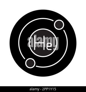 Helium formule color line icon. Pictogram for web page, mobile app ...