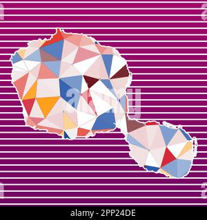 Tahiti vector illustration. Tahiti design on gradient stripes background. Technology, internet, network, telecommunication concept. Stock Vector