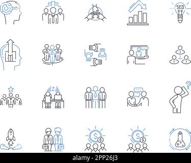 Industry framework line icons collection. Regulation, Structure, Standardization, Governance, Framework, Compliance, Policy vector and linear Stock Vector