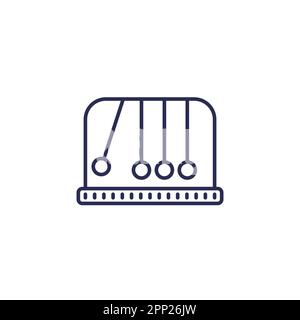 pendulum line icon on white Stock Vector