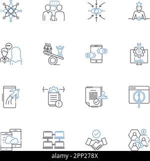 Integrity line icons collection. Hsty, Ethics, Trusrthiness ...