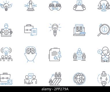Nerking and Connection line icons collection. Nerking, Connections ...