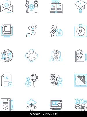 Fashion Accessories linear icons set. Scarves, Hats, Jewelry, Shoes, Belts, Gloves, Sunglasses line vector and concept signs. Handbags,Earrings Stock Vector