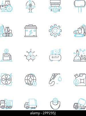 Tourism industry linear icons set. Adventure, Beaches, Castles, Culture, Festivals, Food, Glamping line vector and concept signs. Heritage,Hiking Stock Vector