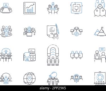Nerking event line icons collection. Nerking, Connections ...