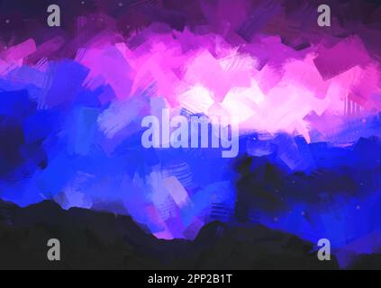 Abstract background with a palette knife painted effect Stock Vector