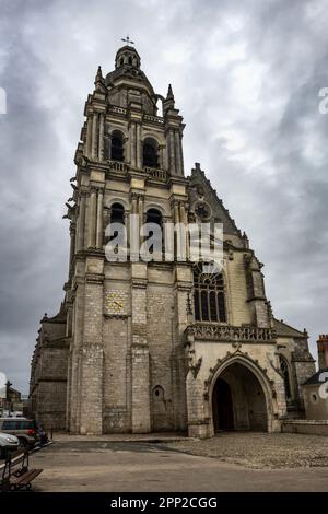 Saint-Louis Cathedral in Blois, France Stock Photo