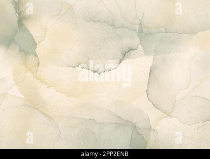Detailed hand painted watercolour background in earth tone colours Stock Vector