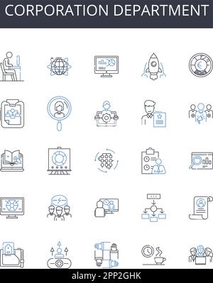 Operations branch line icons collection. Efficiency, Procedures ...