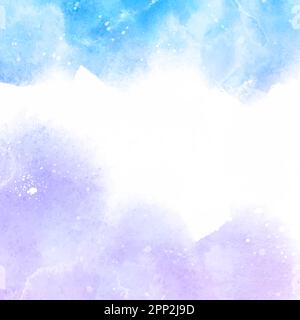 Abstract pastel coloured hand painted watercolour background Stock Vector