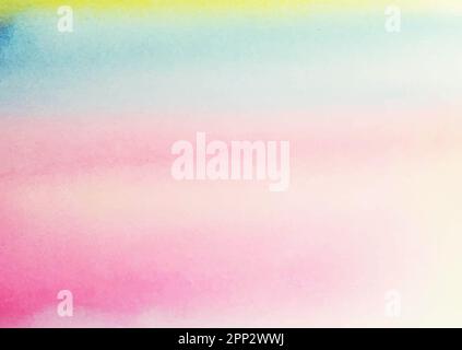 Pastel coloured hand painted watercolour texture Stock Vector