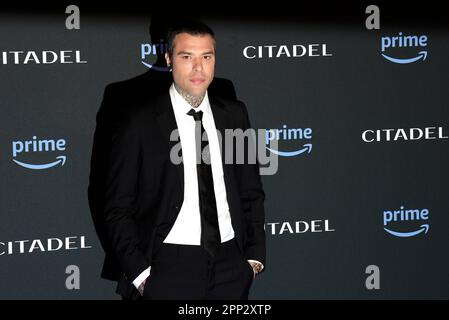 Rome, Italy. 21st Apr, 2023. Fedez attends Citadel tv series premiere in Rome, Italy. Credit: Vincenzo Nuzzolese/Alamy Live News Stock Photo