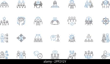 Decision-making line icons collection. Analysis, Evaluation, Choice, Judgment, Conclusion, Selection, Determination vector and linear illustration Stock Vector