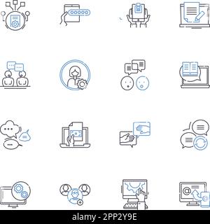 Encouraging line icons collection. Motivating, Uplifting, Empowering ...