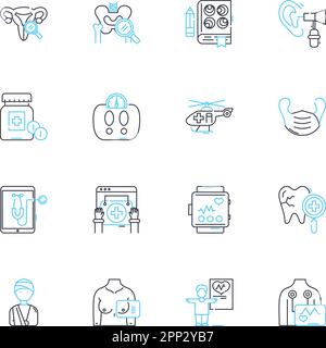 FoodTech linear icons set. Innovation, Sustainability, Automation, Traceability, Agtech, Biotech, Farm-to-table line vector and concept signs Stock Vector