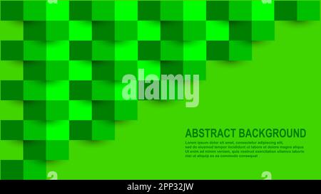 Vector Squares Abstract Background. Science Technology Three Dimensional Block Structure Conceptual Wallpaper. Stock Vector