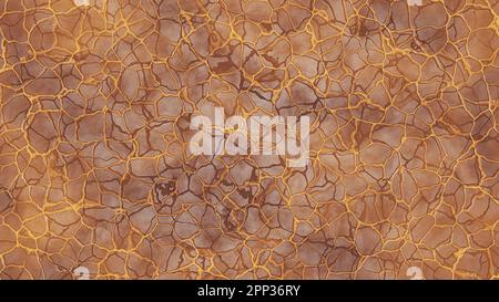golden and brown backgroun. 3d rendering. Stock Photo